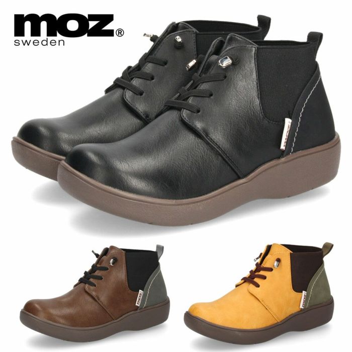 moz レースアップブーツ 402506 レディース