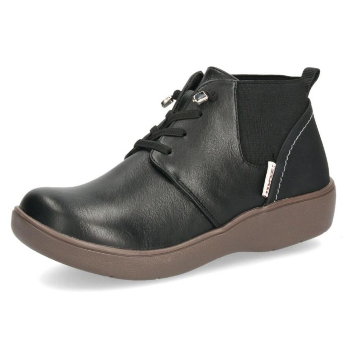 moz モズ レディース ブーツ 黒 歩きやすい レースアップブーツ ショート 軽量 スニーカーソール チャッカ風 サイドゴア 402506 ブラック ダークブラウン マスタード