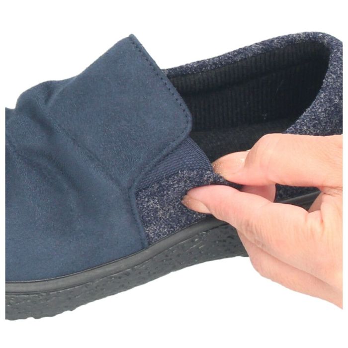 スリッポン レディース カジュアルシューズ きれいめ パンジー 靴 撥水 保温 防滑 4E ゆったり 幅広 抗菌 黒 Pansy 1510