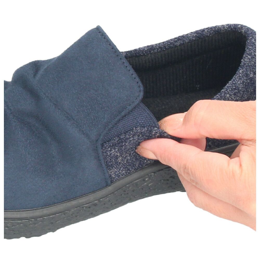 スリッポン レディース カジュアルシューズ きれいめ パンジー 靴 撥水 保温 防滑 4E ゆったり 幅広 抗菌 黒 Pansy 1510