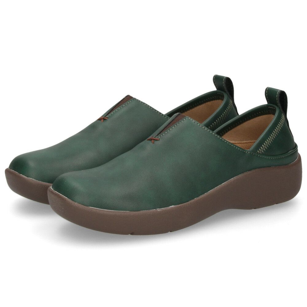 スリッポン レディース かかとが踏める 2WAY シューズ 黒 4E 幅広 履きやすい 滑りにくい 軽量 靴 パンジー Pansy 1520 パンジーハーツ