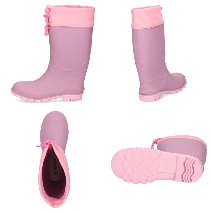 長靴 キッズ 男の子 女の子 レインブーツ 軽い ロング丈 防水 子供 長め アウトドア 通園 通学 雨靴 柔らかい 滑らない 黒 Parade 56604