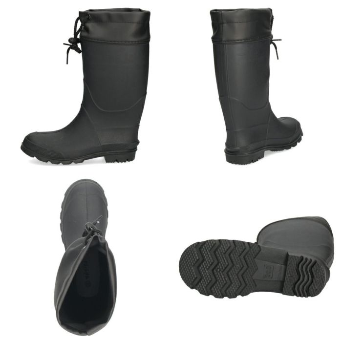 長靴 キッズ 男の子 女の子 レインブーツ 軽い ロング丈 防水 子供 長め アウトドア 通園 通学 雨靴 柔らかい 滑らない 黒 Parade 56604