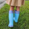 長靴 キッズ 男の子 女の子 レインブーツ 軽い ロング丈 防水 子供 長め アウトドア 通園 通学 雨靴 柔らかい 滑らない 黒 Parade 56604