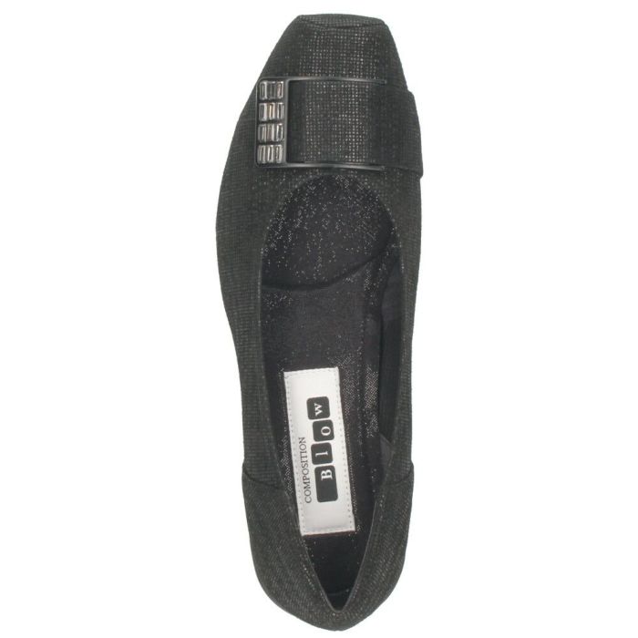 パンプス ローヒール 黒 おしゃれ 本革 ゆったり 幅広 レディース 靴 本革 日本製 ブラック オーク 5175 COMPOSITION Blow