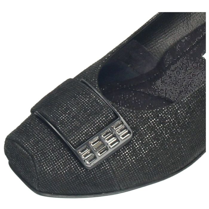 パンプス ローヒール 黒 おしゃれ 本革 ゆったり 幅広 レディース 靴 本革 日本製 ブラック オーク 5175 COMPOSITION Blow