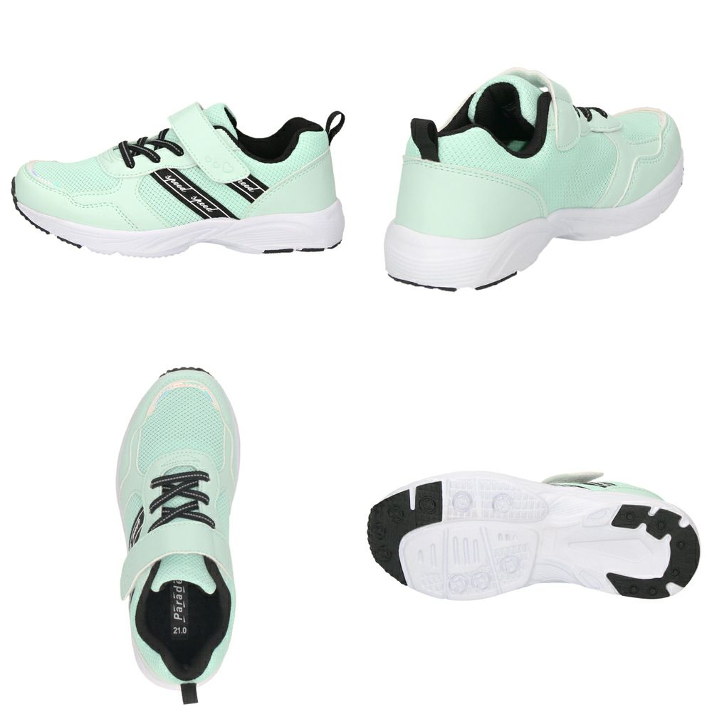 キッズ スニーカー 女の子 ジュニア 子供靴 幅広 軽量 かわいい 履きやすい マジックテープ 運動 通園 通学 Parade パレード PD56201