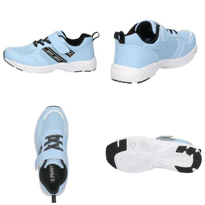 キッズ スニーカー 女の子 ジュニア 子供靴 幅広 軽量 かわいい 履きやすい マジックテープ 運動 通園 通学 Parade パレード PD56201