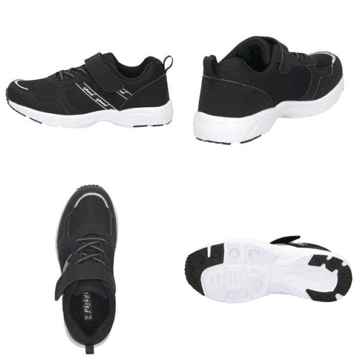 キッズ スニーカー 女の子 ジュニア 子供靴 幅広 軽量 かわいい 履きやすい マジックテープ 運動 通園 通学 Parade パレード PD56201