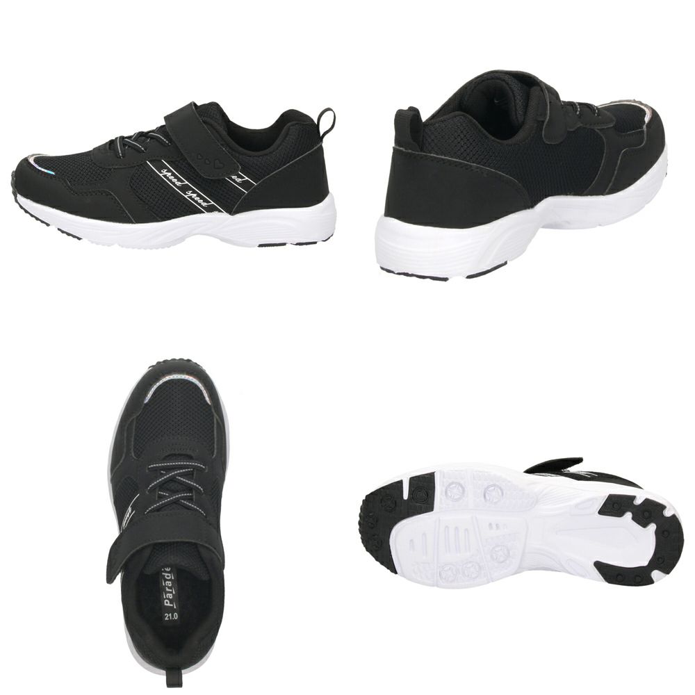 キッズ スニーカー 女の子 ジュニア 子供靴 幅広 軽量 かわいい 履きやすい マジックテープ 運動 通園 通学 Parade パレード PD56201