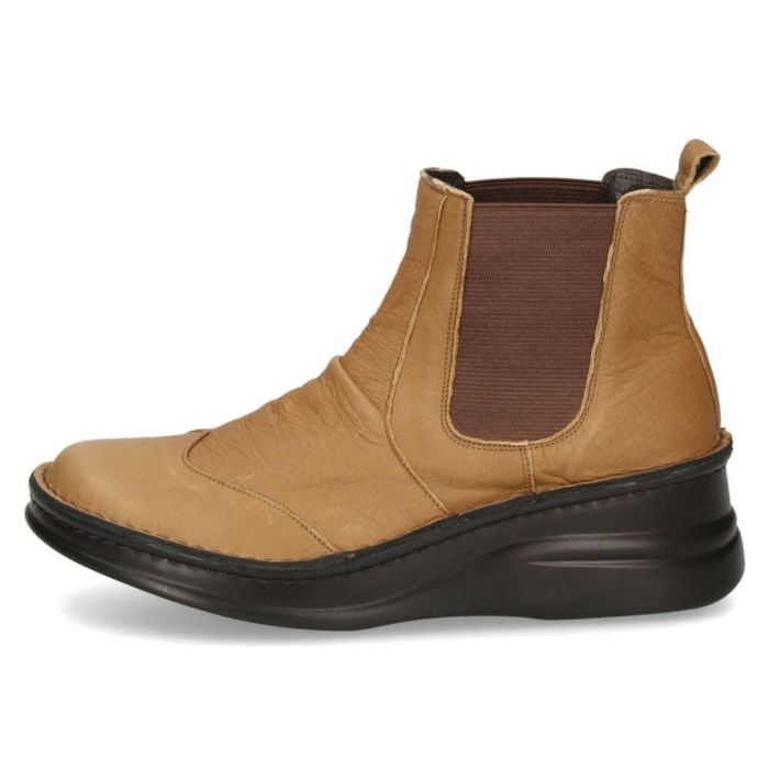 ショートブーツ レディース 歩きやすい 厚底 本革 きれいめ サイドゴアブーツ 5cm 黒 ブラック ブラウン グレー 日本製 柔らかい 痛くない NICO ニコ 83041