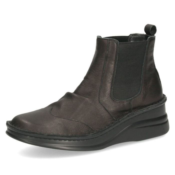 ショートブーツ レディース 歩きやすい 厚底 本革 きれいめ サイドゴアブーツ 5cm 黒 ブラック ブラウン グレー 日本製 柔らかい 痛くない NICO ニコ 83041