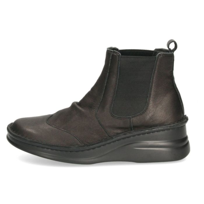 ショートブーツ レディース 歩きやすい 厚底 本革 きれいめ サイドゴアブーツ 5cm 黒 ブラック ブラウン グレー 日本製 柔らかい 痛くない NICO ニコ 83041