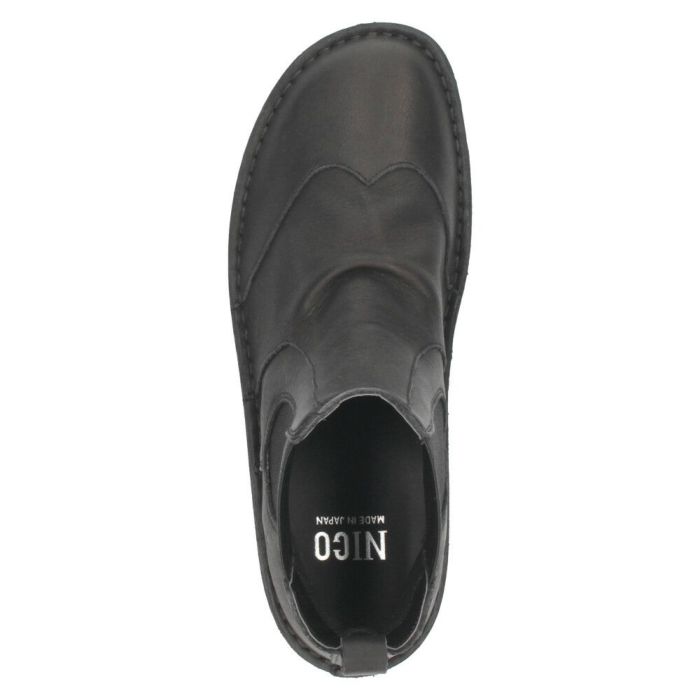 ショートブーツ レディース 歩きやすい 厚底 本革 きれいめ サイドゴアブーツ 5cm 黒 ブラック ブラウン グレー 日本製 柔らかい 痛くない NICO ニコ 83041