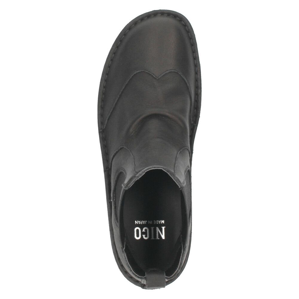 ショートブーツ レディース 歩きやすい 厚底 本革 きれいめ サイドゴアブーツ 5cm 黒 ブラック ブラウン グレー 日本製 柔らかい 痛くない NICO ニコ 83041