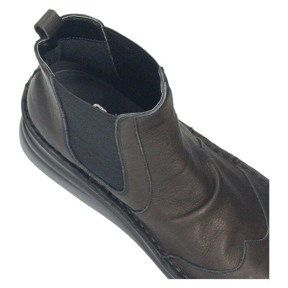 ショートブーツ レディース 歩きやすい 厚底 本革 きれいめ サイドゴアブーツ 5cm 黒 ブラック ブラウン グレー 日本製 柔らかい 痛くない NICO ニコ 83041