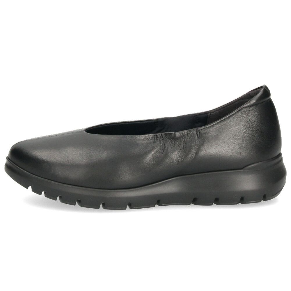 レディース スリッポン 幅広 靴 レザー 黒 軽量 ゆったり 甲高 Vカット シューズ 本革 日本製 ブラック オーク 5179 COMPOSITION Blow