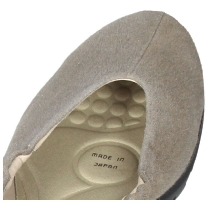 レディース スリッポン 幅広 靴 レザー 黒 軽量 ゆったり 甲高 Vカット シューズ 本革 日本製 ブラック オーク 5179 COMPOSITION Blow