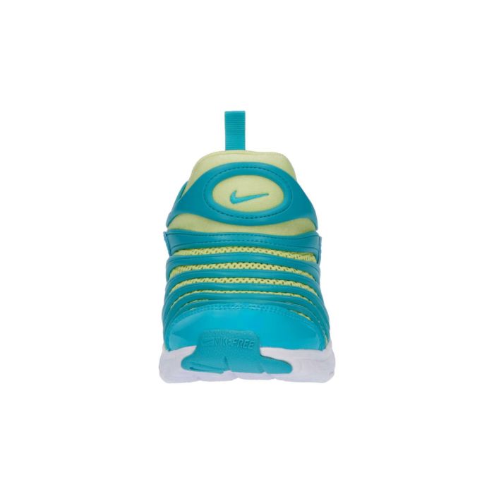 ナイキ キッズ ジュニア スニーカー 男の子 女の子 スリッポン シューズ NIKE ダイナモフリー BR IB7245-300 ブルー イエロー 子供 履きやすい 水色 黄色