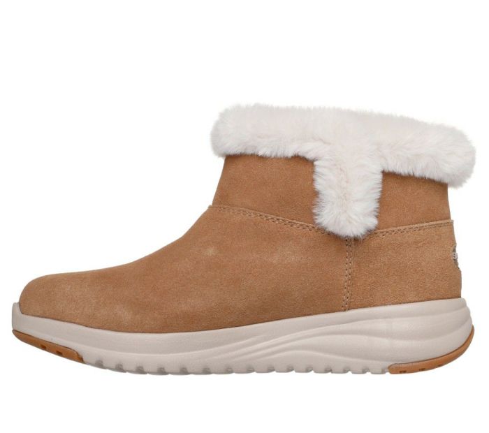 スケッチャーズ スリップインズ レディース ブーツ オンザゴー ステラ Slip－ins ハンズフリー 靴 SKECHERS ONTHEGOST 144740 防水 撥水 防滑 防寒 あったかい ノーマル幅