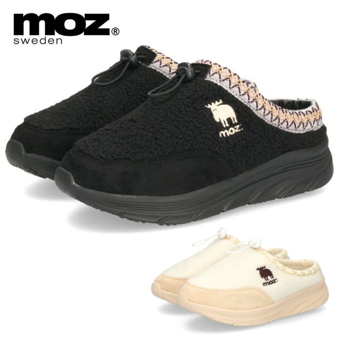 モズ サンダル レディース 冬用サンダル クロッグサンダル サボサンダル スリッポン ボア もこもこ かわいい 室内履き ルームシューズ moz 402504