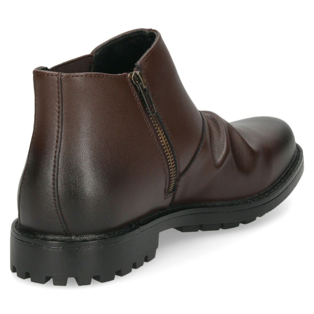 ショートブーツ メンズ 本革 サイドゴアブーツ サイドジップ 黒 レザー カジュアル 革靴 VIVA GRAFFITI ビバグラフィティ 279