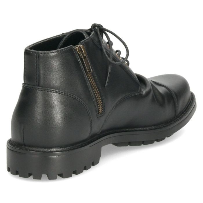 レースアップブーツ メンズ 本革 黒 ショートブーツ サイドジップ レザー 黒 編み上げ 靴 革靴 VIVA GRAFFITI ビバグラフィティ 278
