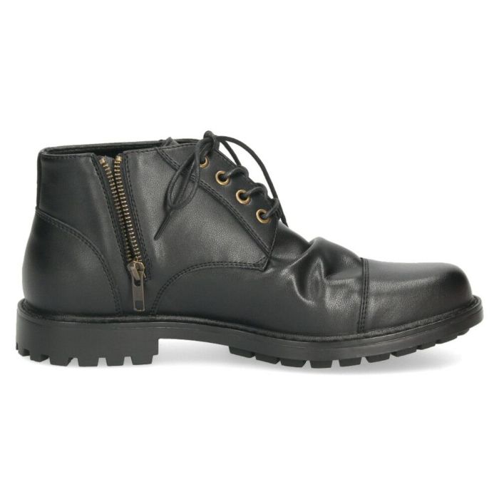 レースアップブーツ メンズ 本革 黒 ショートブーツ サイドジップ レザー 黒 編み上げ 靴 革靴 VIVA GRAFFITI ビバグラフィティ 278