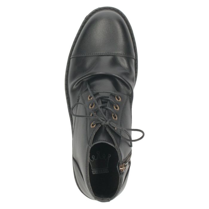 レースアップブーツ メンズ 本革 黒 ショートブーツ サイドジップ レザー 黒 編み上げ 靴 革靴 VIVA GRAFFITI ビバグラフィティ 278