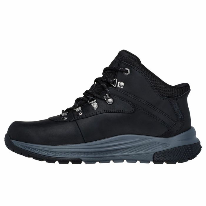 スケッチャーズ スリップインズ メンズ ブーツ 幅広 防水 防滑 ハイキングブーツ ミッドカット SKECHERS Slip-ins Relaxed Fit メロエ パイクマン 205285WW ブラック ブラウン エクストラワイド幅 5E相当 ハンズフリー