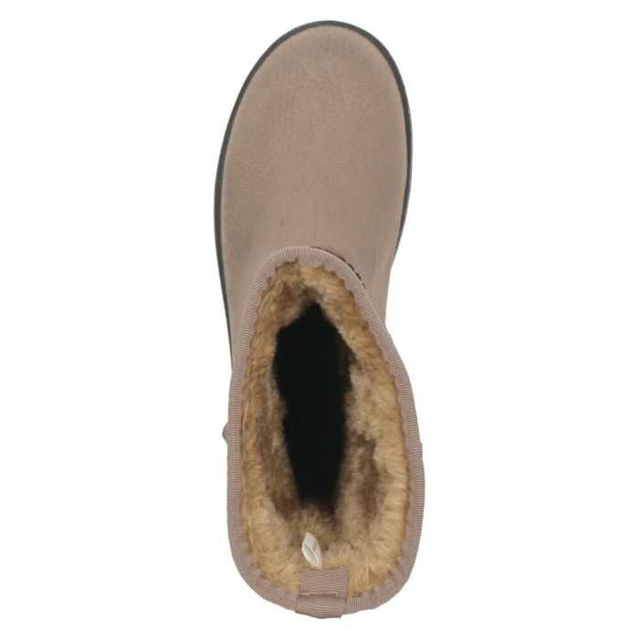 レインブーツ レディース 防水 防寒 スエード調 ムートンブーツ風  靴 ショートブーツ あったか 冬 雪 雨 神戸フクセン FKR1068 ブラック 黒 オーク