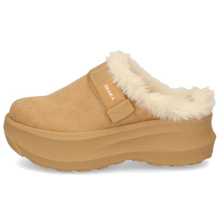 シャカ サボ サンダル レディース 黒 厚底 スナッグ ボア ミュール ゲス チャンキー SUNG BOA MULE GES CHUNKY 靴 SHAKA SK-345 ブラック マロン ベージュ