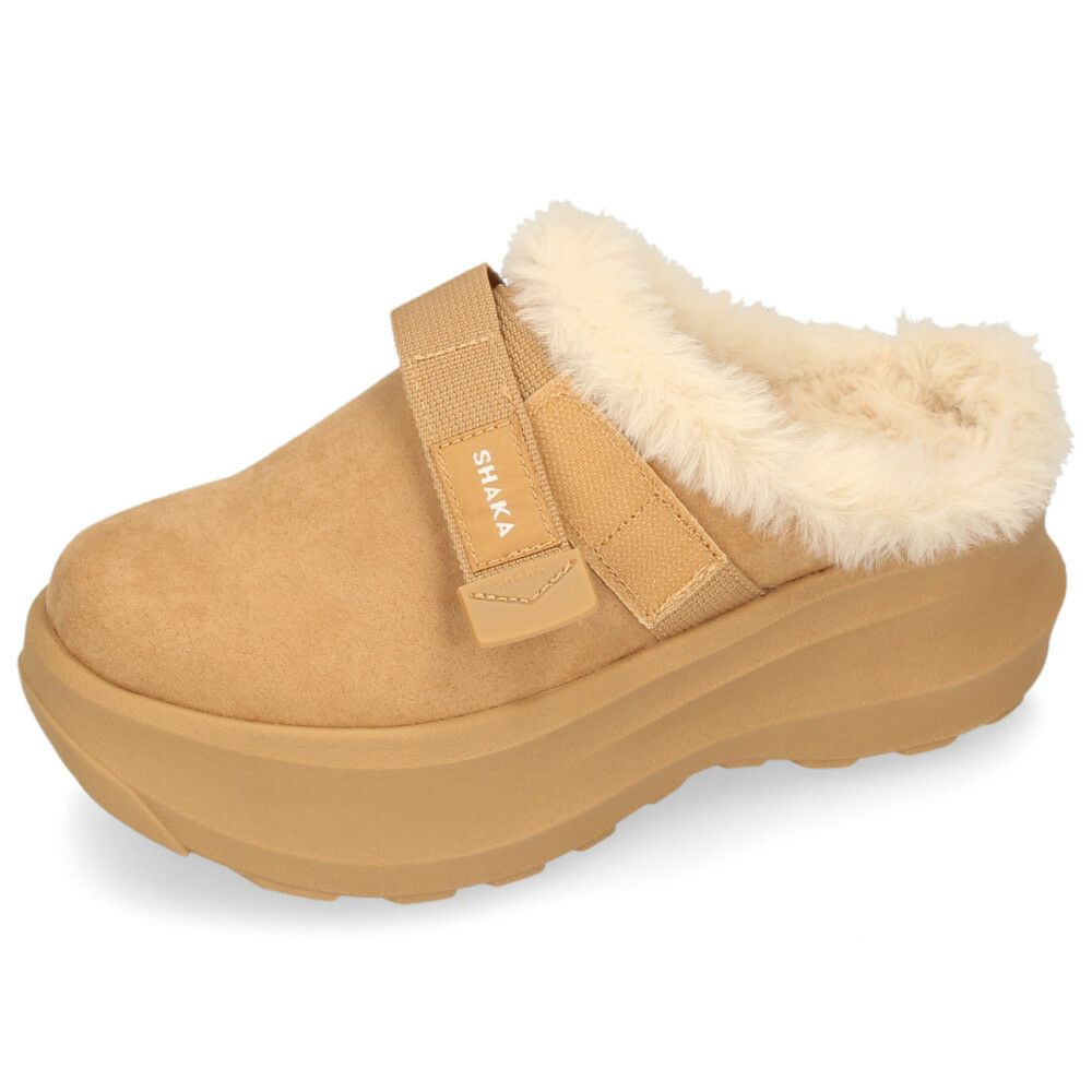 シャカ サボ サンダル レディース 黒 厚底 スナッグ ボア ミュール ゲス チャンキー SUNG BOA MULE GES CHUNKY 靴 SHAKA SK-345 ブラック マロン ベージュ