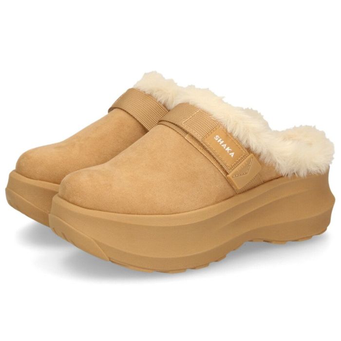 シャカ サボ サンダル レディース 黒 厚底 スナッグ ボア ミュール ゲス チャンキー SUNG BOA MULE GES CHUNKY 靴 SHAKA SK-345 ブラック マロン ベージュ