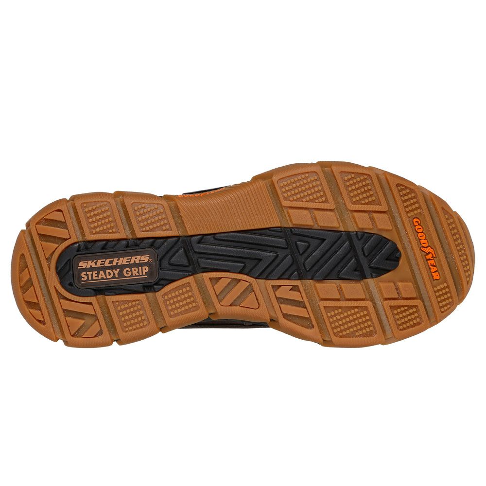 スケッチャーズ スリップインズ ブーツ メンズ 防水 防滑  靴 256026 SKECHERS ジョンディア ウォータープルーフ リラックスド フィット リスペクテッド スワンパー