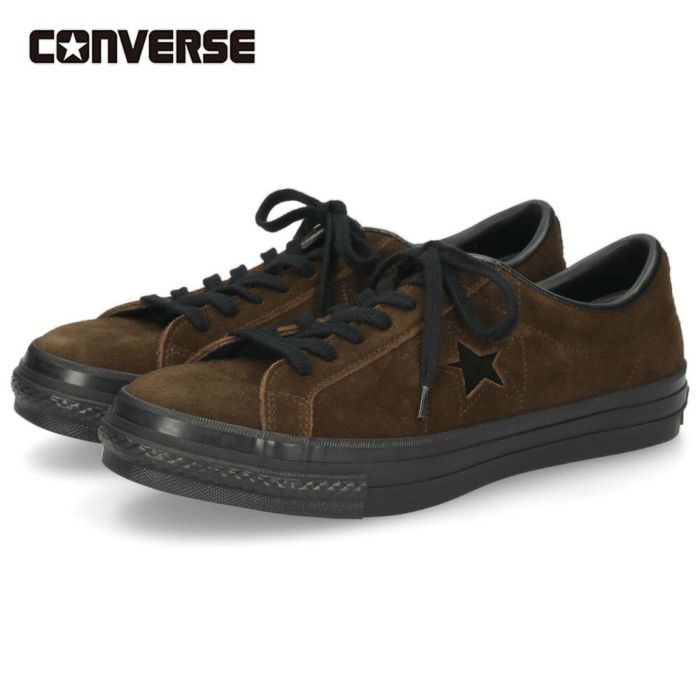 コンバース ワンスター スエード メンズ スニーカー CONVERSE ONE STAR J SUEDE 33702410 ブラウン/ブラック 本革 日本製