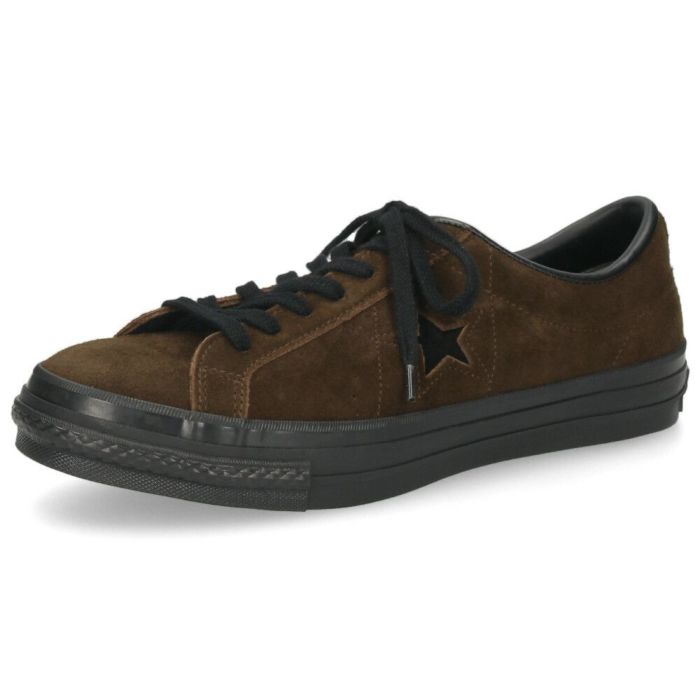 コンバース ワンスター スエード メンズ スニーカー CONVERSE ONE STAR J SUEDE 33702410 ブラウン/ブラック 本革 日本製