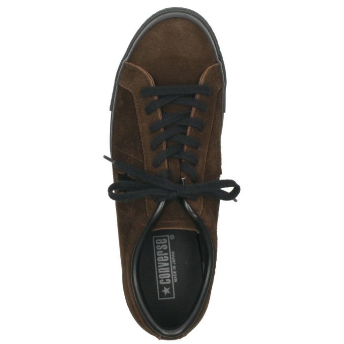 コンバース ワンスター スエード メンズ スニーカー CONVERSE ONE STAR J SUEDE 33702410 ブラウン/ブラック 本革 日本製