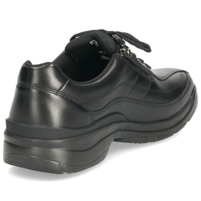 革靴 メンズ 本革 4E 幅広 スリッポン 紐 ウォーキングシューズ 黒 ブラック ブラウン 撥水加工 ファスナー付き ドクターアッシー DR8014 DR8015 Dr.ASSY