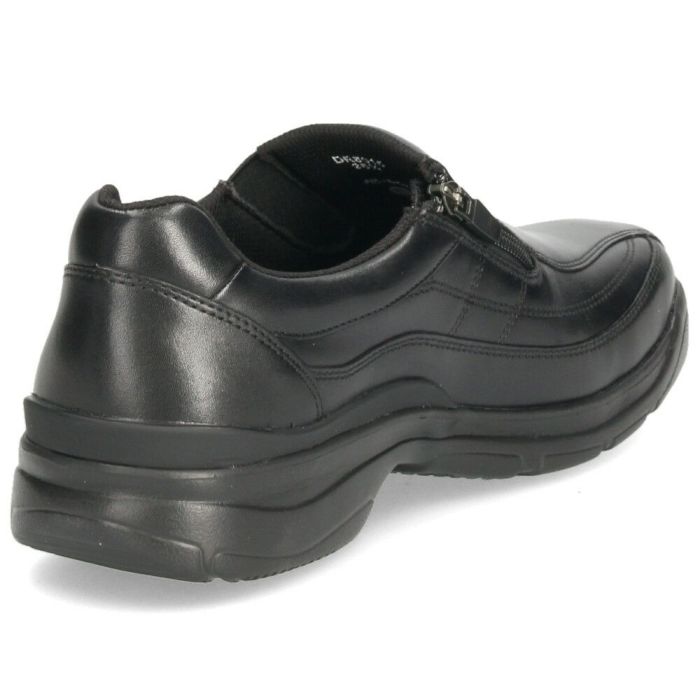 革靴 メンズ 本革 4E 幅広 スリッポン 紐 ウォーキングシューズ 黒 ブラック ブラウン 撥水加工 ファスナー付き ドクターアッシー DR8014 DR8015 Dr.ASSY