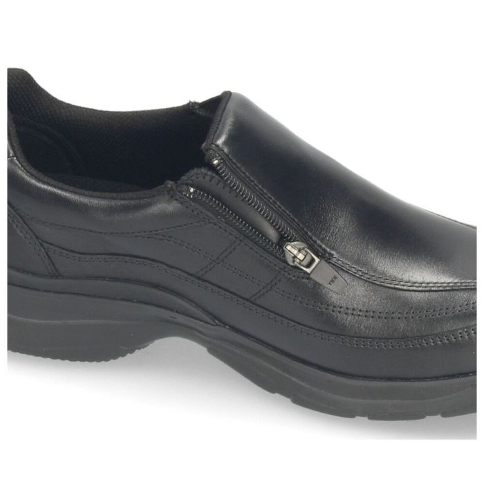 革靴 メンズ 本革 4E 幅広 スリッポン 紐 ウォーキングシューズ 黒 ブラック ブラウン 撥水加工 ファスナー付き ドクターアッシー DR8014 DR8015 Dr.ASSY