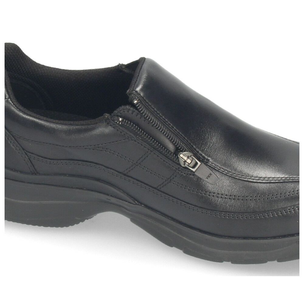 革靴 メンズ 本革 4E 幅広 スリッポン 紐 ウォーキングシューズ 黒 ブラック ブラウン 撥水加工 ファスナー付き ドクターアッシー DR8014 DR8015 Dr.ASSY