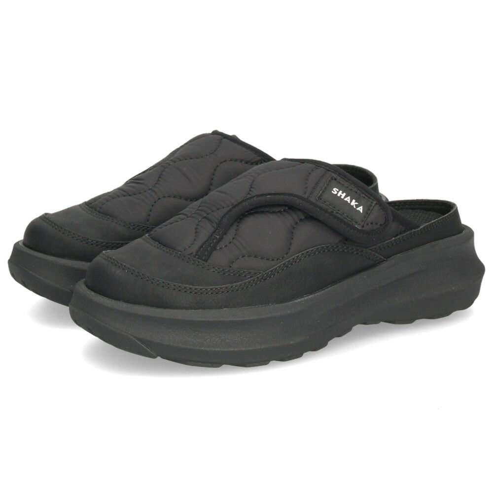 シャカ サンダル レディース 黒 厚底 靴 シュラフ スライド ゲス SCHLAF SLIDE GES クロッグ サボ ルームシューズ 防寒 軽量 SHAKA SK-346 ブラック ダークブラウン トープ
