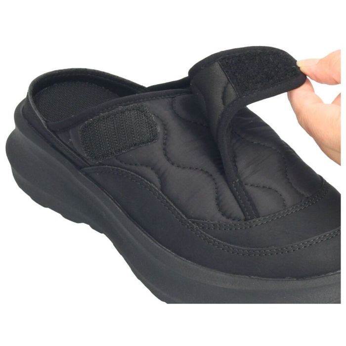 シャカ サンダル レディース 黒 厚底 靴 シュラフ スライド ゲス SCHLAF SLIDE GES クロッグ サボ ルームシューズ 防寒 軽量 SHAKA SK-346 ブラック ダークブラウン トープ