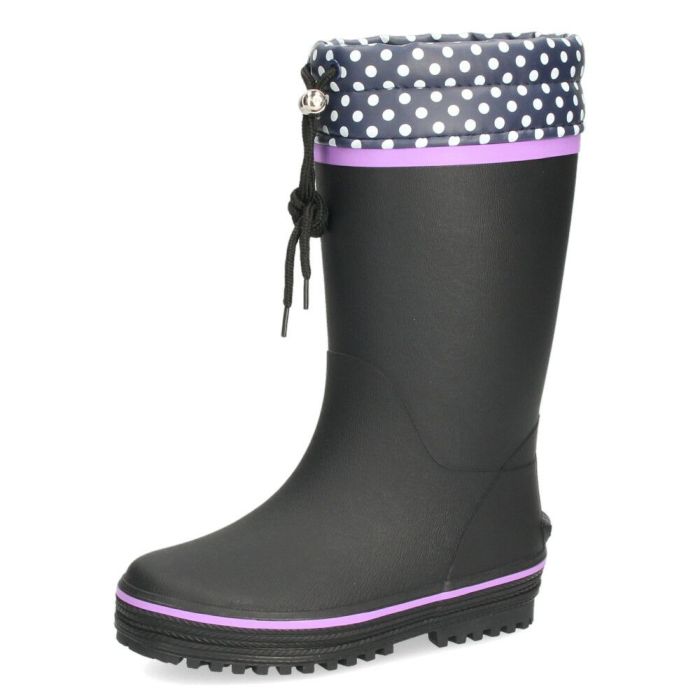 キッズ 長靴 おしゃれ 女の子 レインブーツ 水玉 かわいい 絞れる ジュニア レインシューズ 歩きやすい 滑りにくい パレード 56603 Parade 