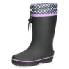 キッズ 長靴 おしゃれ 女の子 レインブーツ 水玉 かわいい 絞れる ジュニア レインシューズ 歩きやすい 滑りにくい パレード 56603 Parade 