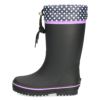 キッズ 長靴 おしゃれ 女の子 レインブーツ 水玉 かわいい 絞れる ジュニア レインシューズ 歩きやすい 滑りにくい パレード 56603 Parade 