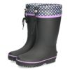 キッズ 長靴 おしゃれ 女の子 レインブーツ 水玉 かわいい 絞れる ジュニア レインシューズ 歩きやすい 滑りにくい パレード 56603 Parade 