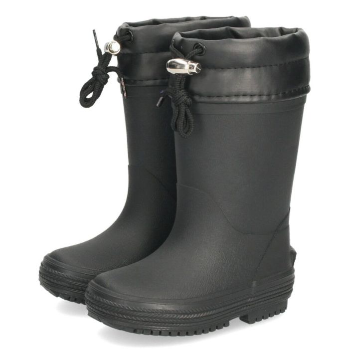 長靴 キッズ 男の子 女の子 レインブーツ 雨 雪 ロング丈 防寒 保温 防滑 柔らかい スノーブーツ 滑りにくい ブラック 黒 通園 通学 Parade パレード 56602