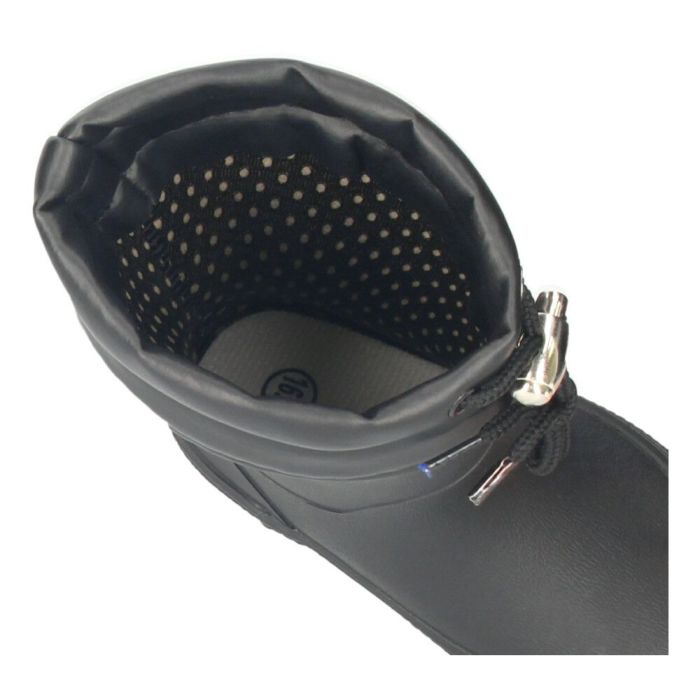 長靴 キッズ 男の子 女の子 レインブーツ 雨 雪 ロング丈 防寒 保温 防滑 柔らかい スノーブーツ 滑りにくい ブラック 黒 通園 通学 Parade パレード 56602